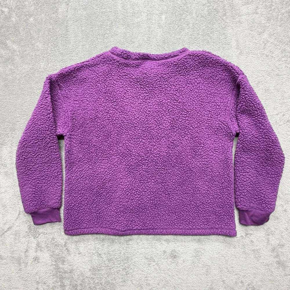 Disney‎ Pajama Top Unisex Kids L Purple Fleece Faux Fur Winnie The Pooh